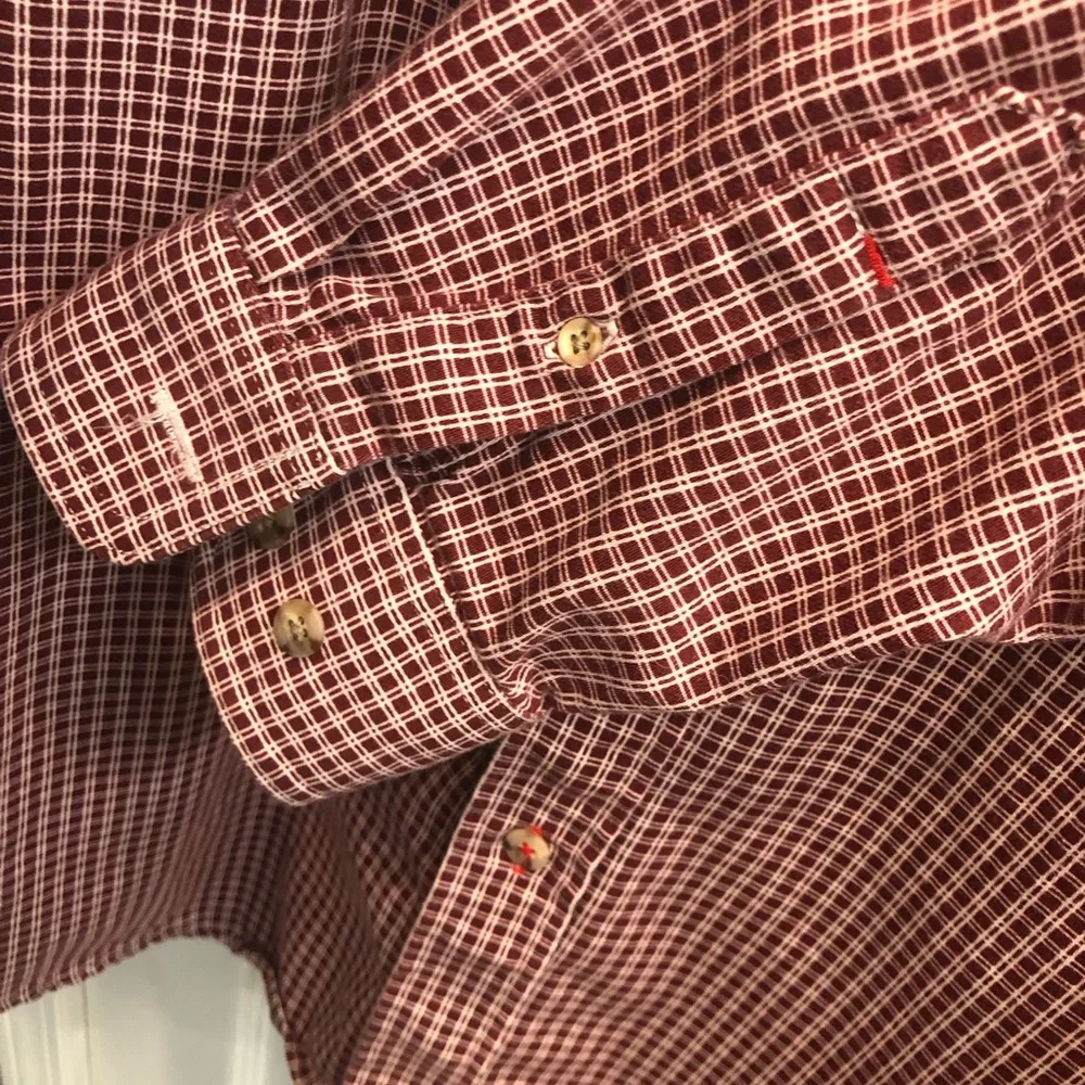 Ariat FR Work Shirt Men's Red Wine Check Plaid CAT 2 8.9 ATPV Flame Resistant